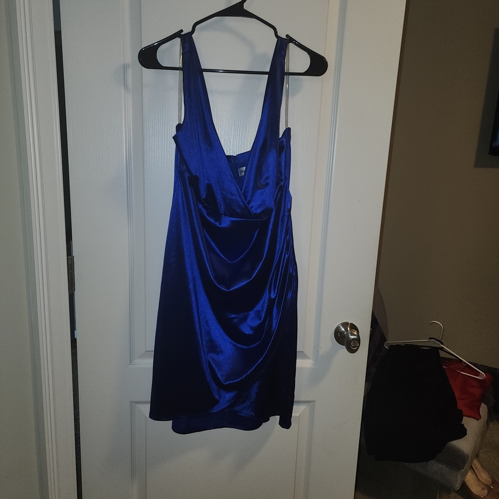 Emerald Sundae Royal Blue Mini Dress